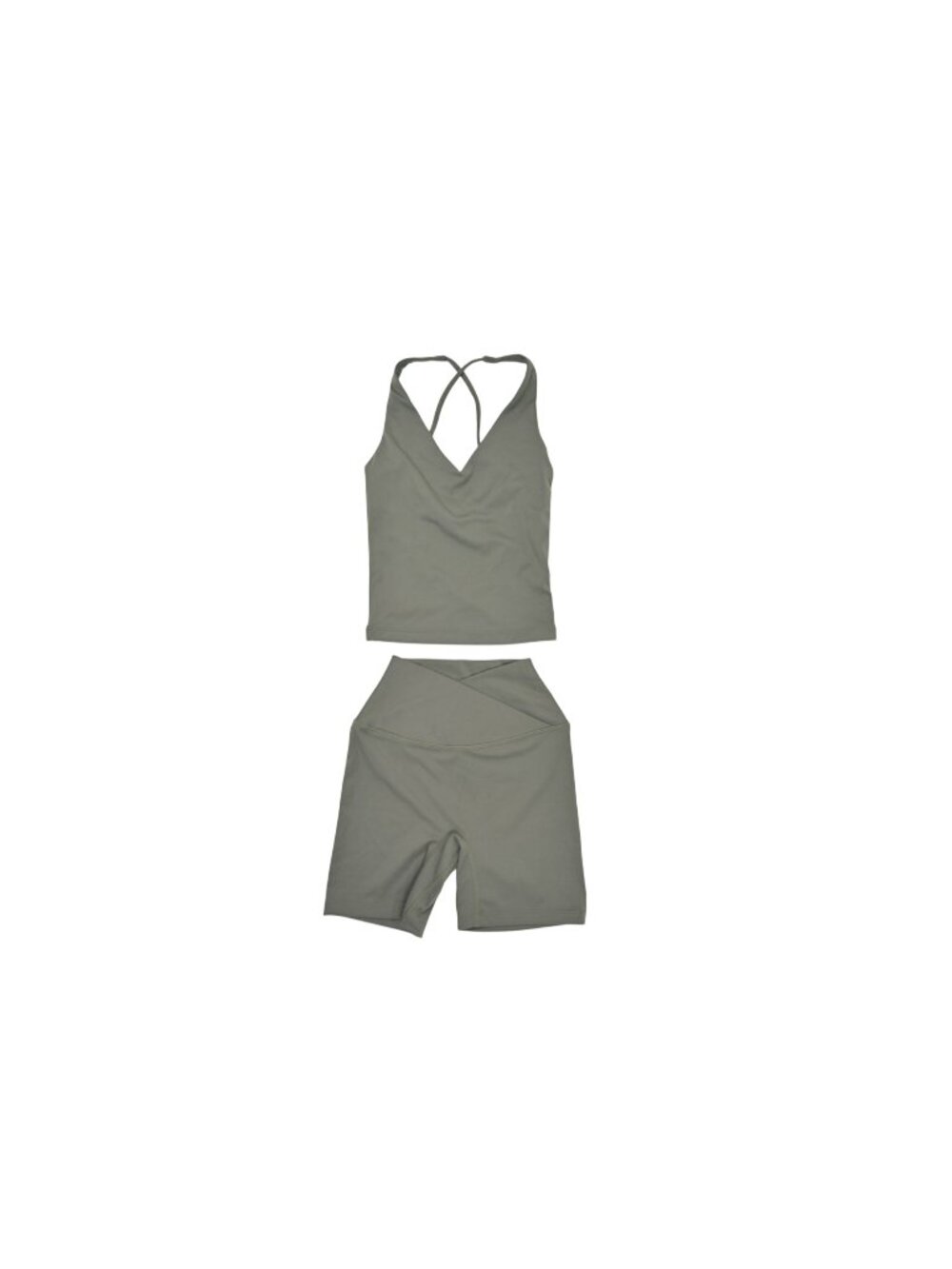 CSB Fade Tank Top & Crossover Shorts in Green